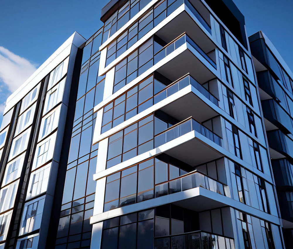 Immeuble moderne, récemment construit bénéficiant du dispositif fiscal Pinel