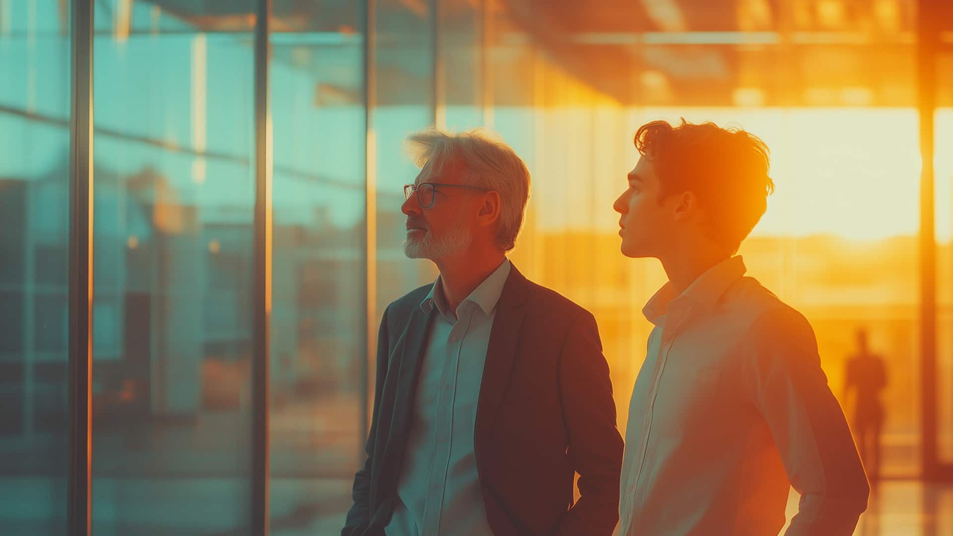 Transmission d'entreprise, un père et son fils