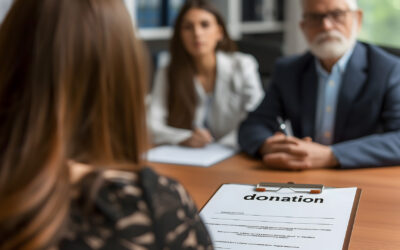 Transmission de patrimoine, un couple de retraités chez le notaire