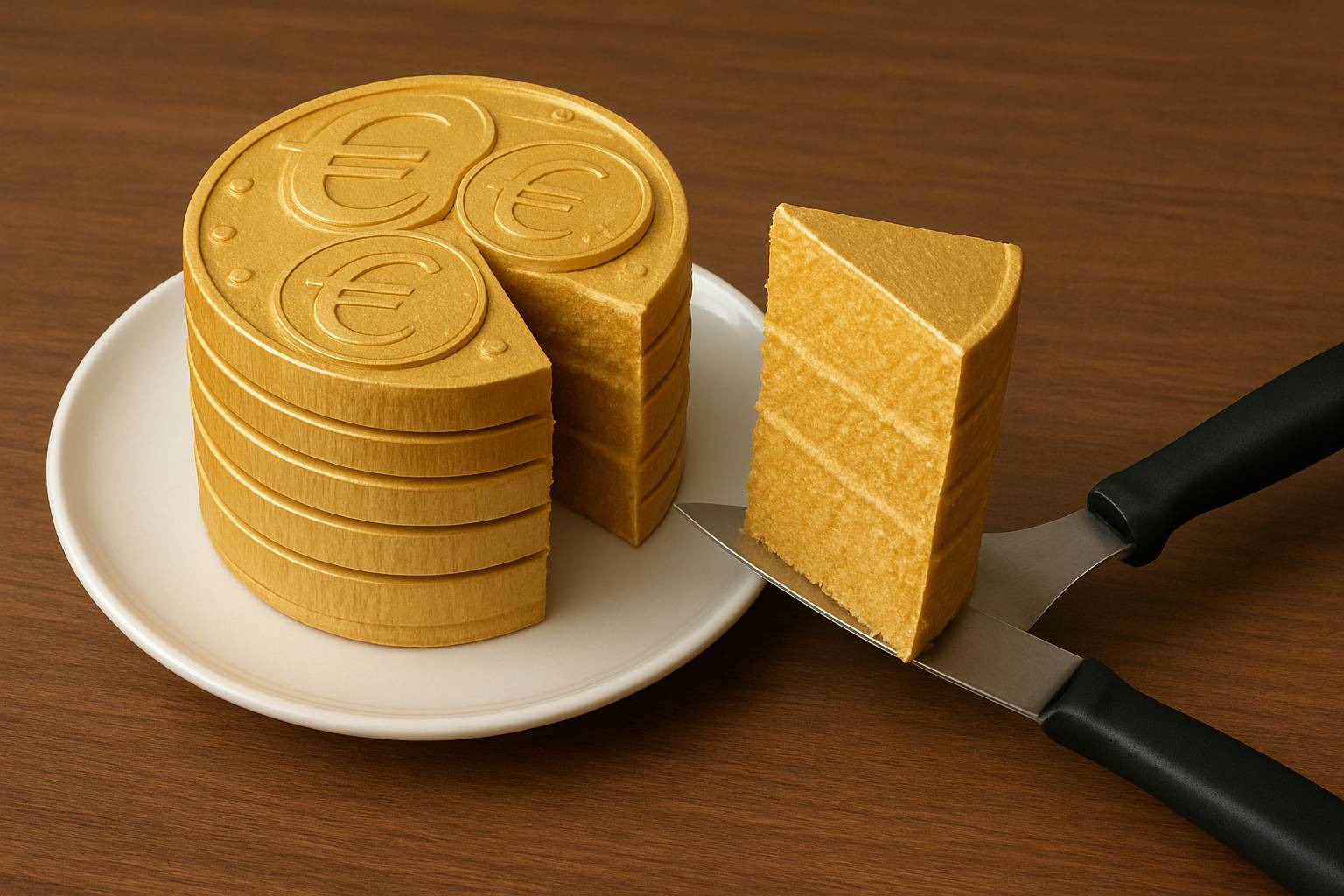 Tranche de gateau impots